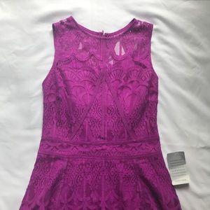 Purple Lace Homecoming Dress